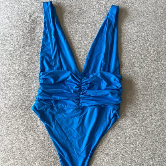 Riot Swim Echo One Piece Moderate Coverage Blue Ocean Water Medium - Picture 5 of 8